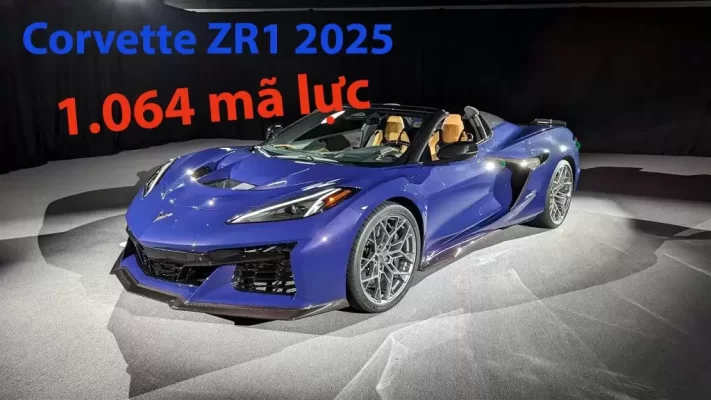 Corvette ZR1 2025 vượt mặt Bugtti với công suất 1.064 mã lực
