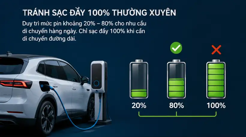 Những thói quen khiến pin xe điện lão hóa nhanh hơn