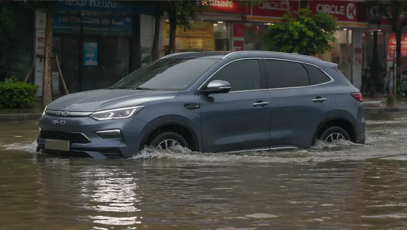 Xe điện có an toàn khi ngập nước?